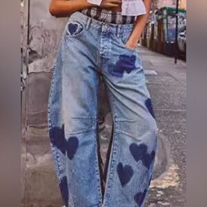 SOLD OUT Free people heart denim nwot size 28 we the free
